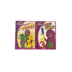 Barney lot of two DVDs counting and Barney songs 2006